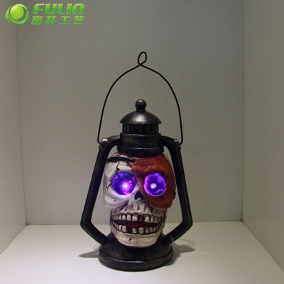 skeleton human led lantern halloween decoration