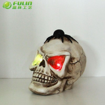 resn led skull with changing color light for halloween