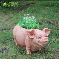 new garden resin stands pig design rustic flower pots & planters